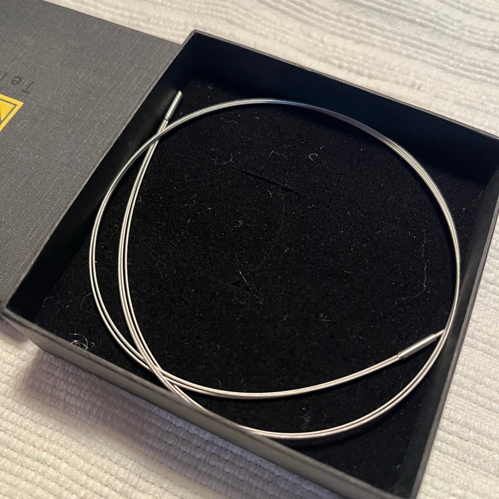 TeNo Stainless Steel 3-Row Wire Chain/Necklace 16”